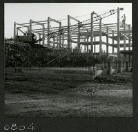 Byggandet av Huddinge sjukhus år 1969