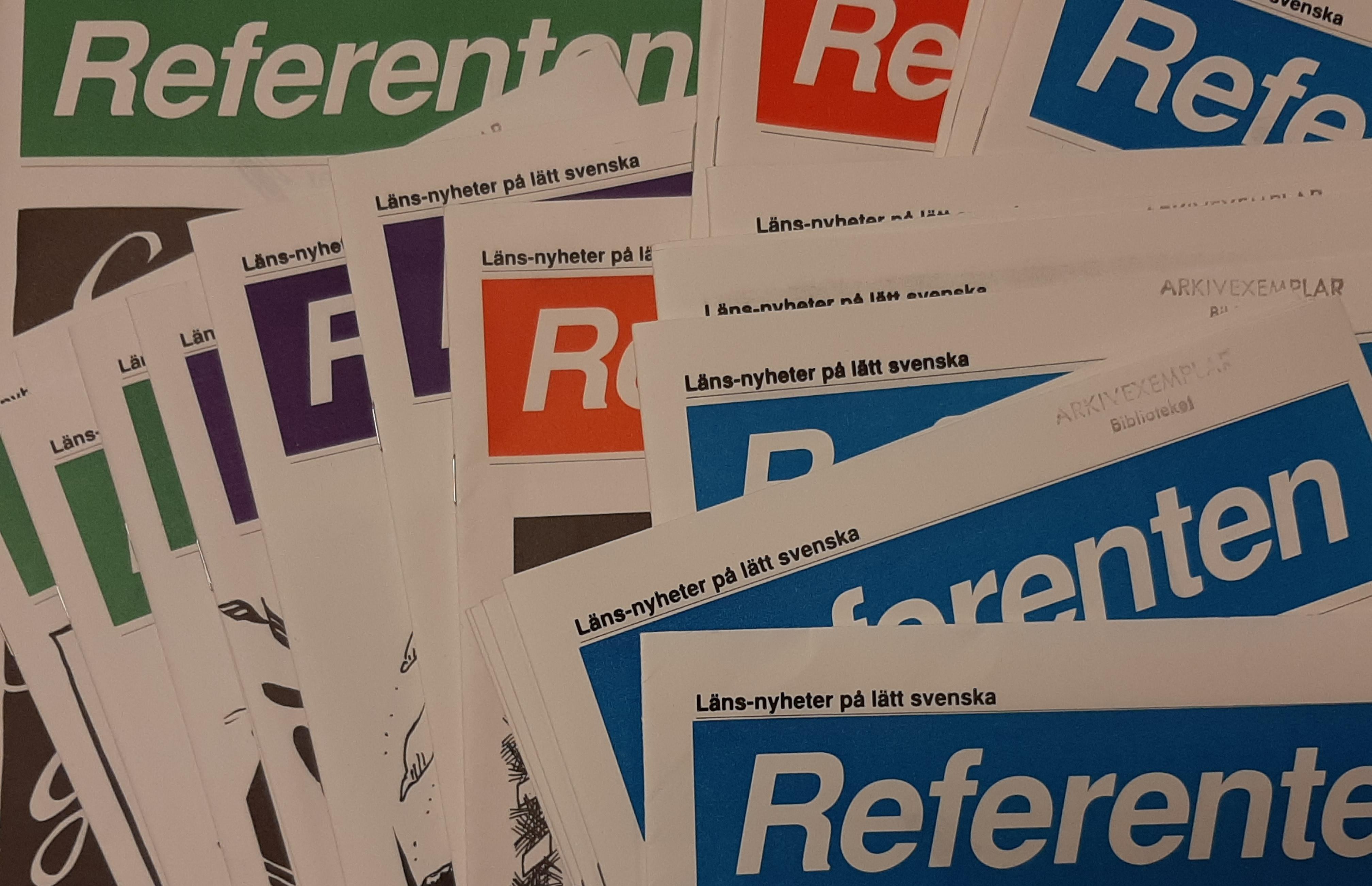 Flera nummer av tidningen Referenten.